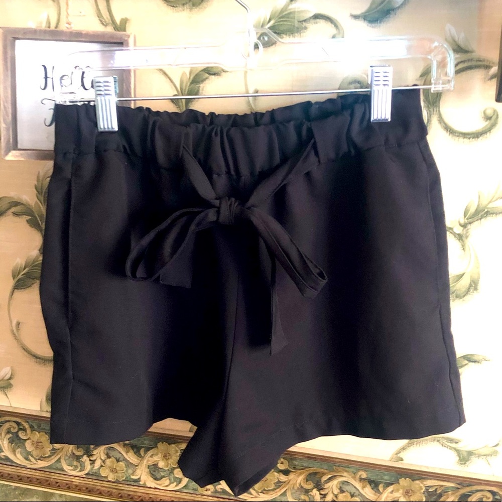 Black dress shorts